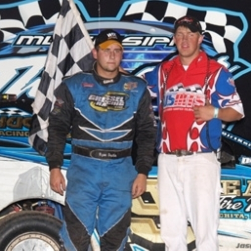 Ryan's win at the Mississippi Thunder Speedway in Fountain City, Wis., on Aug. 2.